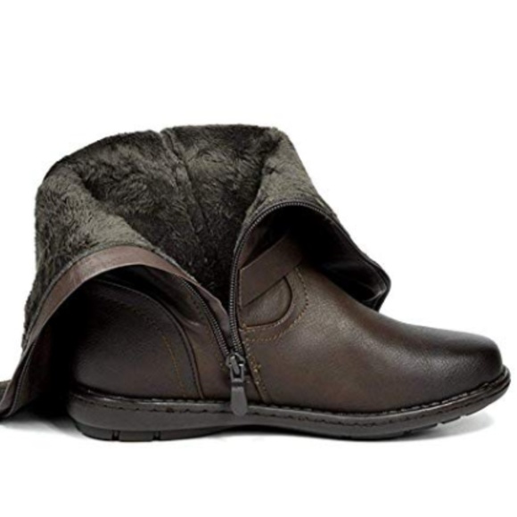 Women Fur Lined Winter Boots - Picture 4 of 5